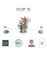 Фото #3 товара Eco pots Dubai Self Watering Planter with Wheels and Saucer, 22in