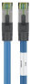 Wentronic 45658 - 0.5 m - Cat8.1 - S/FTP (S-STP) - RJ-45 - RJ-45 - Blue