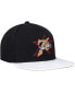 ფოტო #3 პროდუქტის Men's Black, White Philadelphia 76ers Hardwood Classics Wear Away Visor Snapback Hat