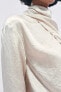 ZW COLLECTION DRAPED SATIN TOP