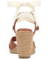 Фото #3 товара Floriana Lace-Up Espadrille Wedge Sandals