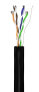 Wentronic CAT 5e Outdoor Network Cable - U/UTP - black - 100m - 100 m - Cat5e - U/UTP (UTP)