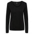 Фото #3 товара PIECES Billo Long Sleeve V Neck T-Shirt