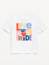 Фото #1 товара Matching Gender-Neutral Pride Graphic T-Shirt for Kids