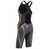 PHELPS Matrix Open Back Swimsuit Black / Dark Grey / Gold, FR 34 - фото #3