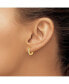 ფოტო #3 პროდუქტის Stainless Steel Yellow plated Crystal Hinged Hoop Earrings