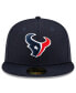Фото #2 товара Men's Navy Houston Texans Basic 59FIFTY Fitted Hat
