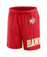 Фото #3 товара Men's Red Atlanta Hawks Free Throw Mesh Shorts