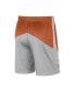 Фото #2 товара Men's Texas Orange, Gray Texas Longhorns Team Performance Knit Shorts