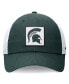 Фото #3 товара Men's Green/White Michigan State Spartans Primetime Club Trucker Adjustable Hat