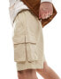 Фото #5 товара Brave Soul cotton ripstop cargo shorts in stone