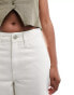 Hollister ultra high rise baggy jean in off white