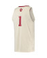 Фото #4 товара Men's 1 Cream Indiana Hoosiers Swingman Basketball Jersey