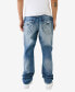 Men's Ricky Flap Pocket Raw Edge Logo Straight Jean