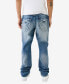 Men's Ricky Flap Raw Edge Logo Straight Jean