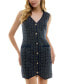 ფოტო #1 პროდუქტის Juniors' Button-Front Bouclé Jacket Dress