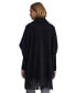 Фото #2 товара Women's Mink Eyelash Fringe Hem Cape