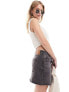 Levi's Recrafted icon denim skirt in black grey wash