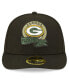 Фото #4 товара Men's Black Green Bay Packers 2022 Salute To Service Low Profile 59FIFTY Fitted Hat