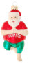 12cm Santa im Yogastand aus Glas