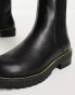 Фото #3 товара New Look PU chain detail chelsea boot in black