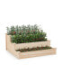 Фото #3 товара 3-Tier Wooden Raised Garden Bed for Backyard Patio Gardening