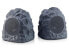 Фото #1 товара iHome Rechargeable Bluetooth Outdoor Rock Speaker Set of 2 Gray with TWS Linking