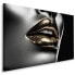 Фото #1 товара Leinwandbild Abstrakte LIPPEN Gesicht 3D