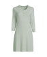 Фото #1 товара Women's Pointelle Rib 3/4 Sleeve Knee Length Nightgown