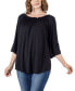 Фото #1 товара Women's Bell Sleeve Loose Fit Tunic Top