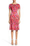 Фото #2 товара ST. JOHN COLLECTION 152509 Women's Indian Rose Blister Jacquard Dress Sz. 6