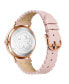 ფოტო #2 პროდუქტის Women's Phylipa Retro Pink Leather Strap Watch 37mm