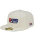 Фото #4 товара Men's Cream New York Giants Chrome Dim 59FIFTY Fitted Hat