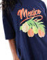 Фото #3 товара ASOS DESIGN oversized t-shirt with Mexico graphic in navy