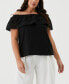 Plus Size Embroidered Off the Shoulder Top