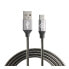 Фото #2 товара MUVIT USB Cable To Micro USB Metal Flexible 2A 1.2 m