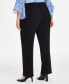 ფოტო #2 პროდუქტის Plus Size High Rise Wide Leg Pants