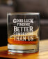 Фото #3 товара Good Luck Finding Better Coworkers than us Coworkers Leaving Gifts Whiskey Rocks Glass, 10 oz