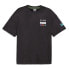 Фото #1 товара Puma Mapf1 X Mdj Graphic Crew Neck Short Sleeve T-Shirt Mens Black Casual Tops 6