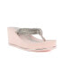 Фото #1 товара Women's Unwind Rhinestone Platform Wedge Sandals