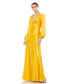 Women's Ieena Puff Sleeve Empire Waist Trumpet Gown