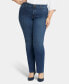 Фото #1 товара Plus Size Marilyn Straight Leg Jeans