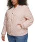 Фото #6 товара Plus Size Quilted Bomber Jacket