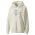 Фото #1 товара Puma Downtown Oversized Graphic Hoodie Tr Womens Off White Casual Outerwear 5357