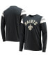 ფოტო #1 პროდუქტის Men's Black New Orleans Saints Franklin Rooted Long Sleeve T-shirt