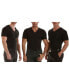 Фото #1 товара Insta Slim Men's 3 Pack Compression Short Sleeve V-Neck T-Shirts