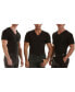 Insta Slim Men's 3 Pack Compression Short Sleeve V-Neck T-Shirts Черный, S - фото #1