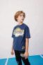 Erkek Çocuk NBA Los Angeles Clippers Oversize Fit Bisiklet Yaka Kısa Kollu Tişört
