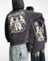 Фото #1 товара Reclaimed Vintage unisex nomad head graphic hoodie in charcoal