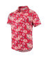 Фото #3 товара Men's Red St. Louis Cardinals Floral Linen Button-Up Shirt